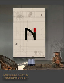 罗马古典色块抽象画