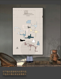 罗马古典色块抽象画