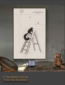 罗马古典色块抽象画