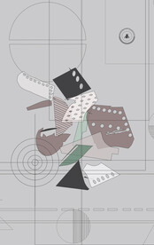 罗马古典色块抽象画