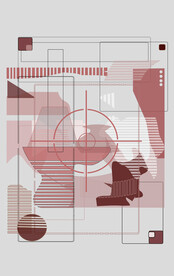 罗马古典色块抽象画