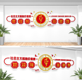 社会主义核心价值观文化墙