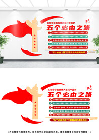 五个必由之路文化墙
