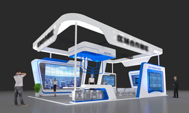 现代科技展台3d模型