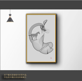 新中式简约抽象装饰画