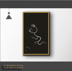 新中式简约抽象装饰画