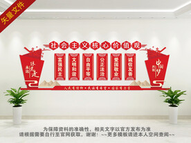 核心价值观文化墙