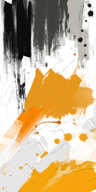 装饰画 抽象油墨画 彩绘