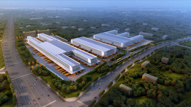 厂房鸟瞰效果图