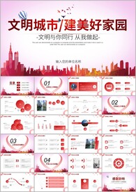 共建文明活动文明城市ppt