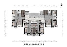 房地产彩色户型图设计案例
