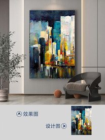 北欧简约现代轻奢抽象艺术装饰画