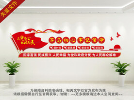 不忘初心文化墙