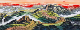 巨幅长城国画