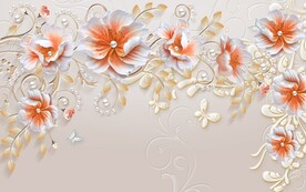 立体珠宝画电视背景