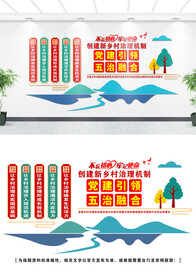 五治融合文化墙