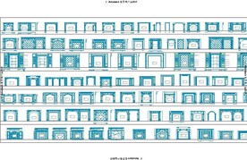 百款欧式罗马柱CAD图纸