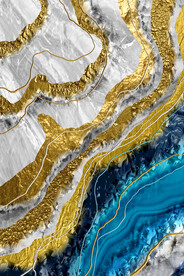 装饰画 抽象油墨画 彩绘