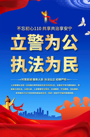 公安警察宣传海报