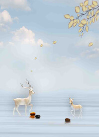 高清分层透明底推拉门打印图