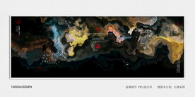 现代客厅山水画