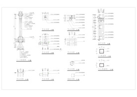 中式新中式传统花窗带标注CAD