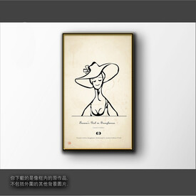 抽象简笔装饰画