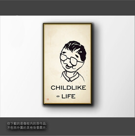 抽象简笔装饰画