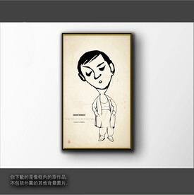 抽象简笔装饰画