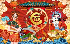 国潮美食面馆图片