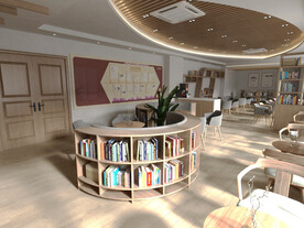 休闲书吧3D模型