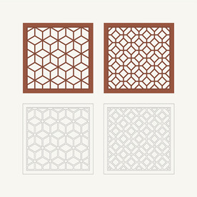 正方形窗花格 花窗