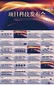 大气时尚项目科技发布会PPT