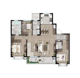 户型图 家配图 洋房图图片