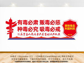 禁毒展板文化墙