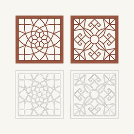 正方形窗花格 花窗