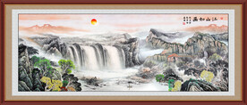 巨幅山水画