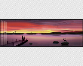 山水风景装饰画