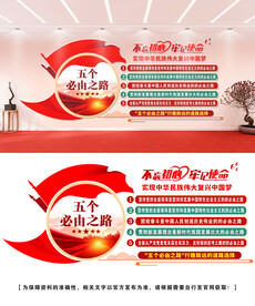 五个必由之路文化墙
