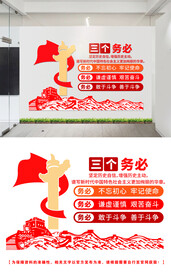 三个务必文化墙