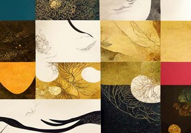 现代抽象几何侘寂风客厅地毯地垫