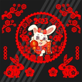 兔年窗花