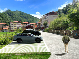 生态停车场效果图