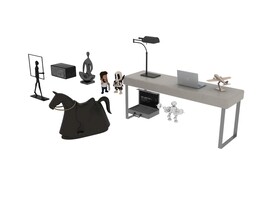 儿童装饰品人物3d模型