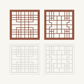 正方形窗花格 花窗