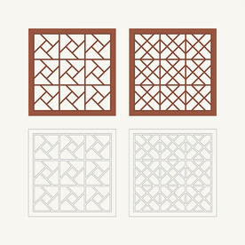 正方形窗花格 花窗