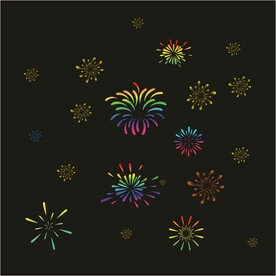 矢量节日烟花图标效果元素