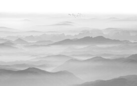 远山群山背景墙