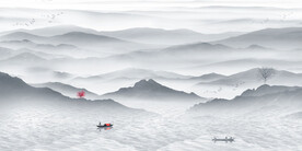 水墨山水画