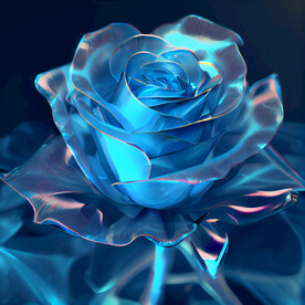 蓝色玫瑰花